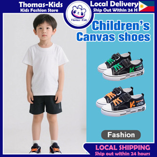 [ส่งจากในประเทศ🚚] รองเท้าผ้าใบเด็ก สำหรับอายุ 4-13 ปี ชายและ…