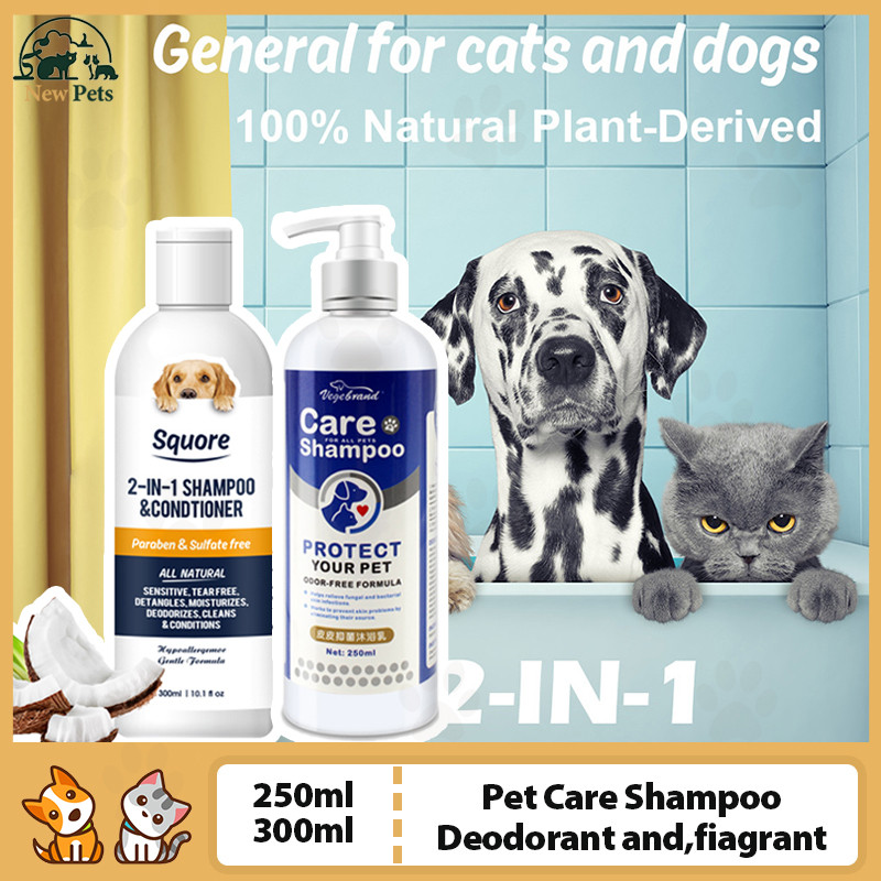Newpets Pet Cat Shampoo and Conditioner Dog Shampoo Conditioner Moisturizing Dog Shampoo for Sensiti