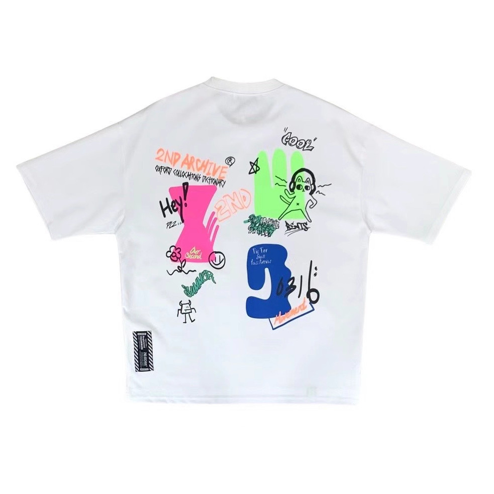 纯棉2ND ARCHIVE 设计师款宽松圆领卫衣 男女同款现货