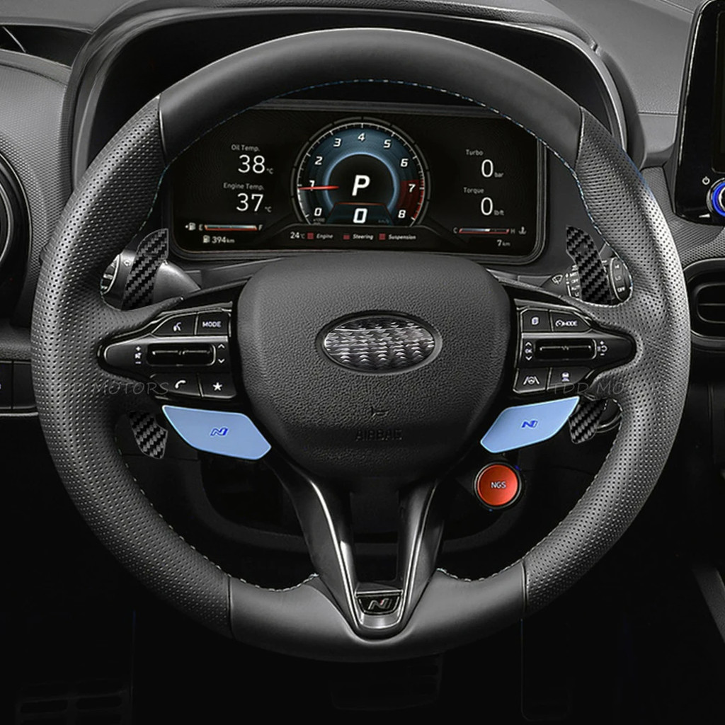 คาร์บอนไฟเบอร์ Magnetic Paddle Shifters สําหรับ Hyundai N/GT (i30N ) (Kona N) (Elantra N) (Veloster 