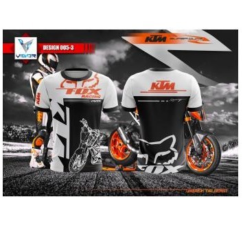 เสื้อยืด KTM Racing / เสื้อยืดมอเตอร์ไซค์สําหรับ Riders / เสื้อยืด KTM
