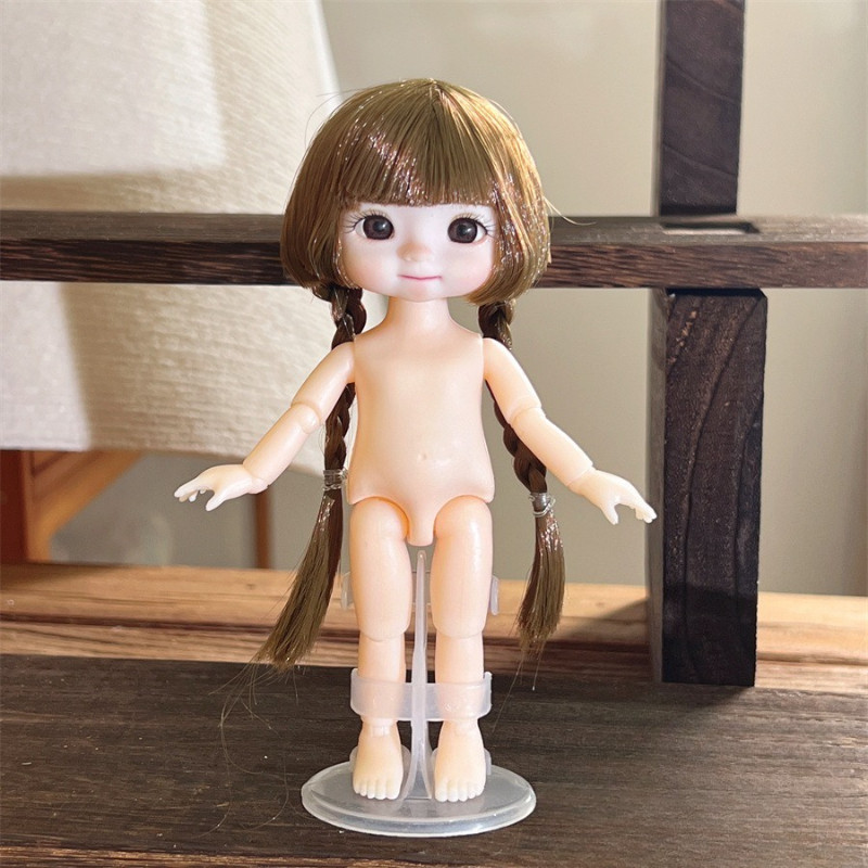 1/8ตุ๊กตาสาวน้อยน่ารักความสูง 16 ซม.แต่งตัวตุ๊กตาของเล่นสําหรับของขวัญเด็ก