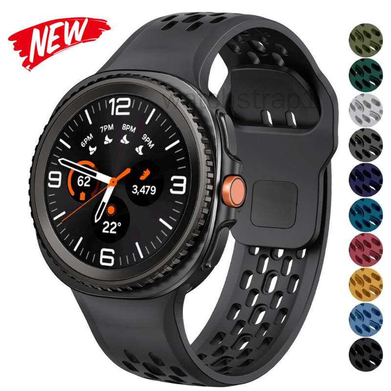 Samsung Galaxy สายนาฬิกาสําหรับ Samsung Galaxy Watch 8 สายซิลิโคนสายรัดข้อมือกีฬาสําหรับ Galaxy Watch 8 Classic 46 มม.นาฬิกา 8 40 มม.44 มม.