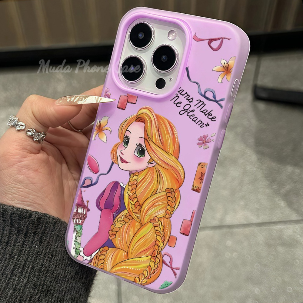 เจ้าหญิง สวย เสน่ห์ เคสสำหรับไอโฟนสองชั้น กันกระแทก case for iPhone11 13promax 15plus 16 14 13 12mini XR/XSMax 6 7 8