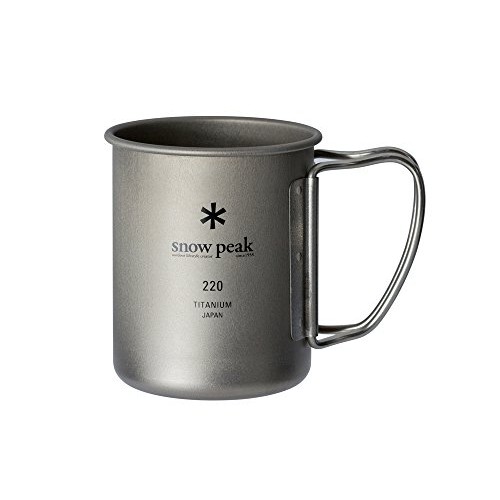 Snow Peak Titanium Single Mug 300ml - ถ้วยค่ายกลางแจ้งน้ําหนักเบา - MG-142, 2024 Edition, ชุด 4 ชิ้น