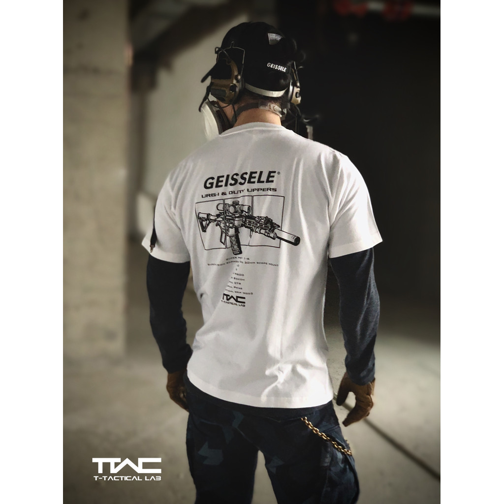 เสื้อยืดทหารแขนสั้นพิมพ์ลาย Geisler URG-I แบบใหม่ ผ้าฝ้ายแท้ระบายอากาศได้ดี สำหรับผู้ชาย
