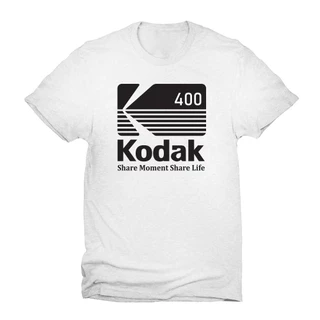 Kodak 00s Retro เสื้อยืด Unisex ฟิล์มองค์ประกอบกล้องการพิมพ์ผ้าฝ้าย 100% ขนาด Full Retro Lovers ต้องมี