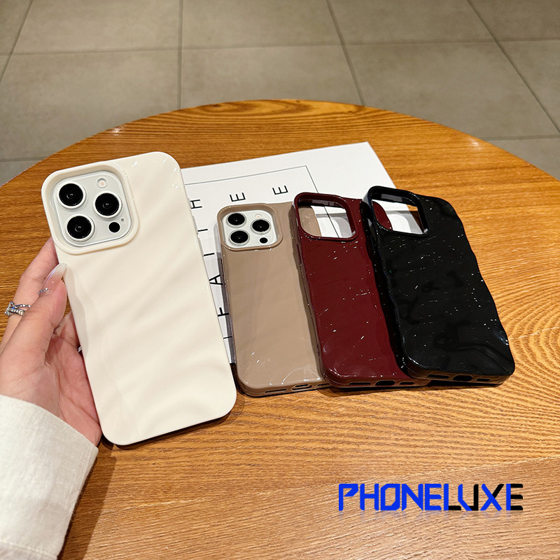 เคสโทรศัพท์มือถือแบบนิ่ม ใส ลายคลื่นระลอกน้ํา สําหรับ iPhone 15 14 13 12 11 Pro Max X Xr Xs Max 7 8 Plus SE2020