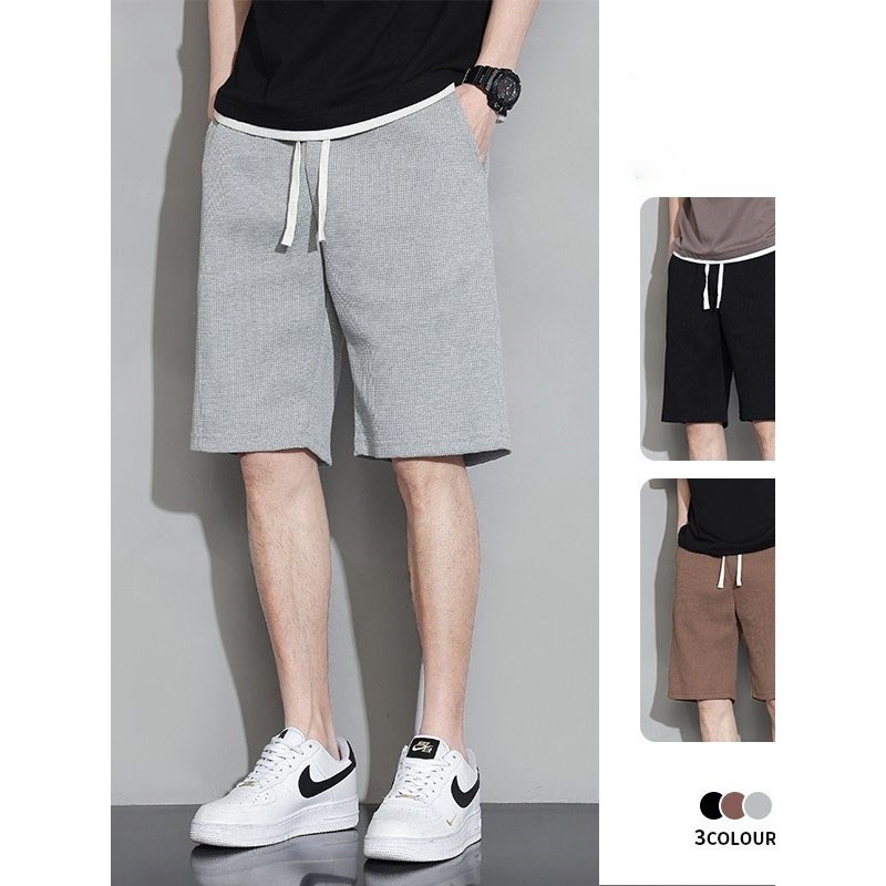 MUHANLU01 กางเกงเเฟชั่นใหม่ขาสั้นลําลอง ไตล์เกาหลี มีกระเป๋า2ข้างแฟชั่นฤดูร้อนสําหรับผู้ชายสินค้าตัวใหม่กางเกงขาสั้นชาย - รูปที่ 3