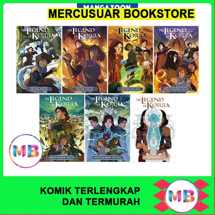 The Legend of Korra (7 Book series) - MercusuarBookstore