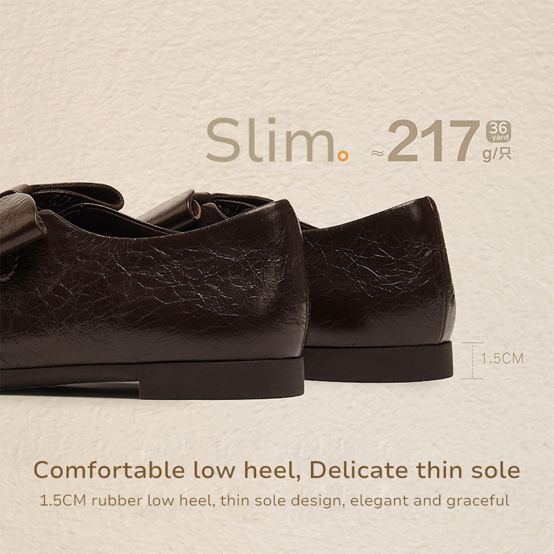 Staccato Women's Ballet Flats รองเท้าแตะบัลเล่ต์สตรี ส้นเตี้ย หนังนุ่ม สวมใส่สบาย EGT03 - รูปที่ 5