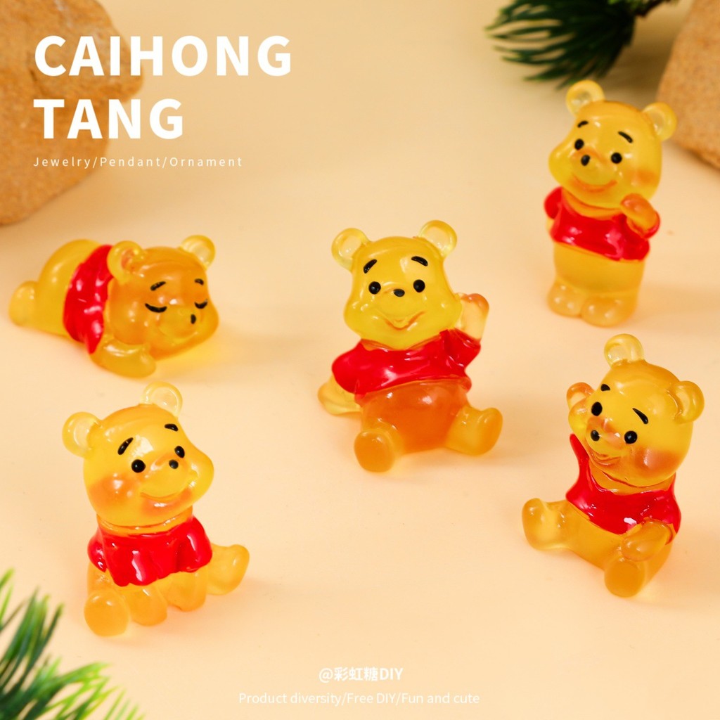 ตุ๊กตาหมีพูห์สามมิติ ส่องสว่าง สำหรับตกแต่งบ้านและโปสเตอร์ DIY ขายส่ง