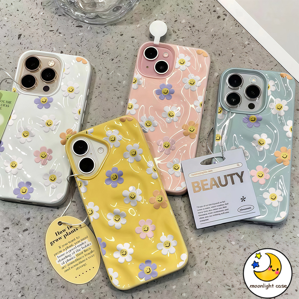 ❤GOOD❤ เคสเหมือนอุกกาบาต ดอกไม้ทั่วหน้าจอ ดอกไม้ยิ้ม มีสีสัน สดใหม่ สําหรับIPhone16 15 13 12 11 7 8plusProPromax X XR XS - รูปที่ 4