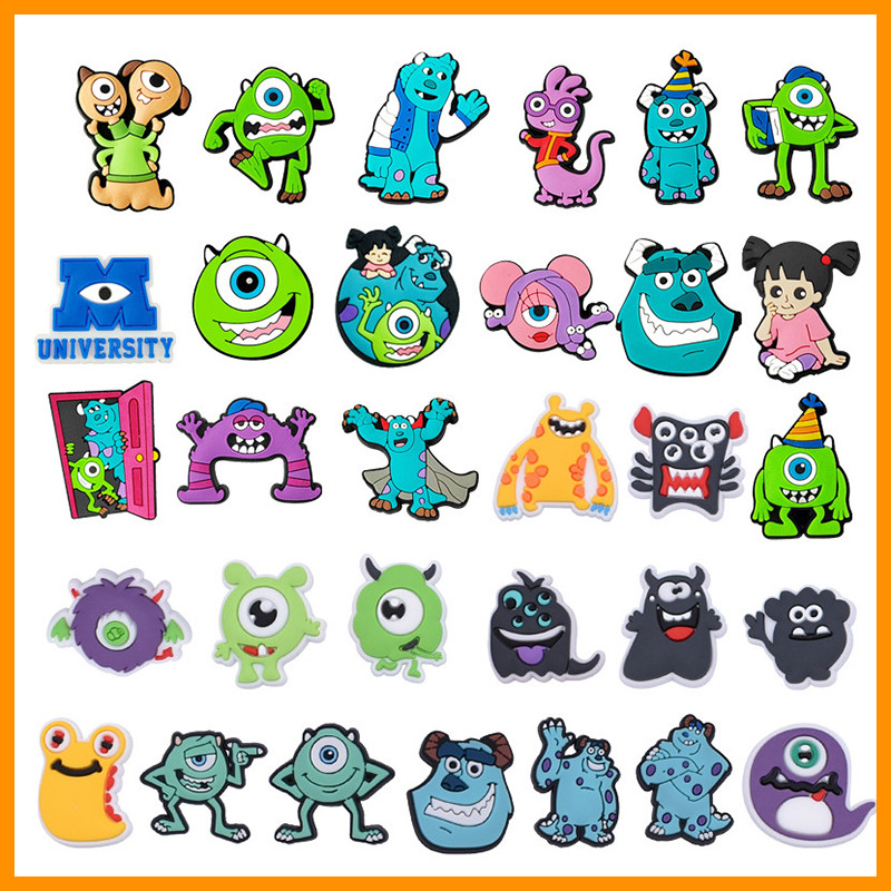 charms สำหรับ clog pins Monsters University DIY เพิ่มความสนุกให้รองเท้าของคุณ