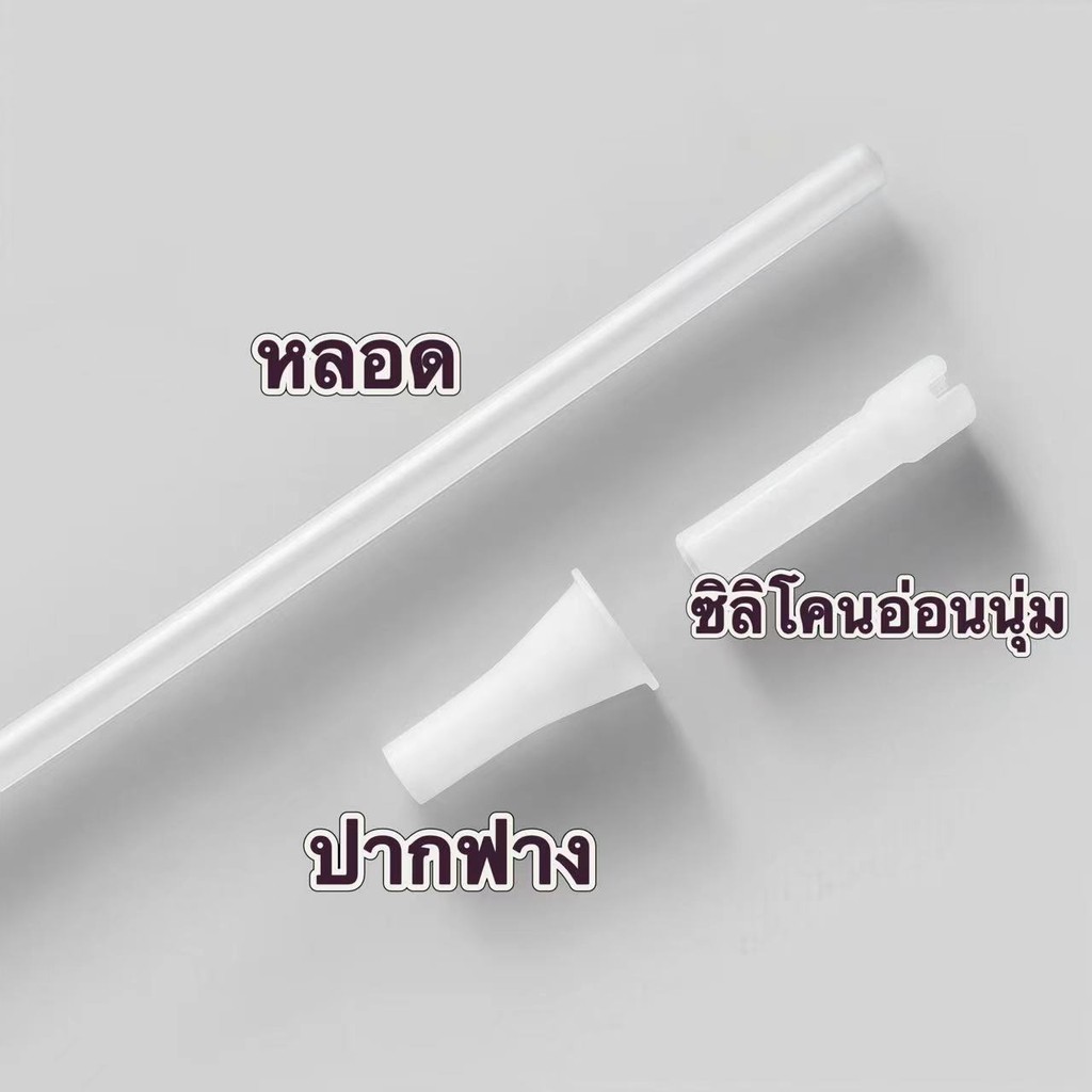 หลอดพลาสติกสําหรับขวดน้ํา ยาว 29/31/37ซม. ท่อซิลิโคนที่หาง สามารถเด้งหดได้ ใช้ความจุ 1300มล./1500มล./1700มล./1800มล. - รูปที่ 4