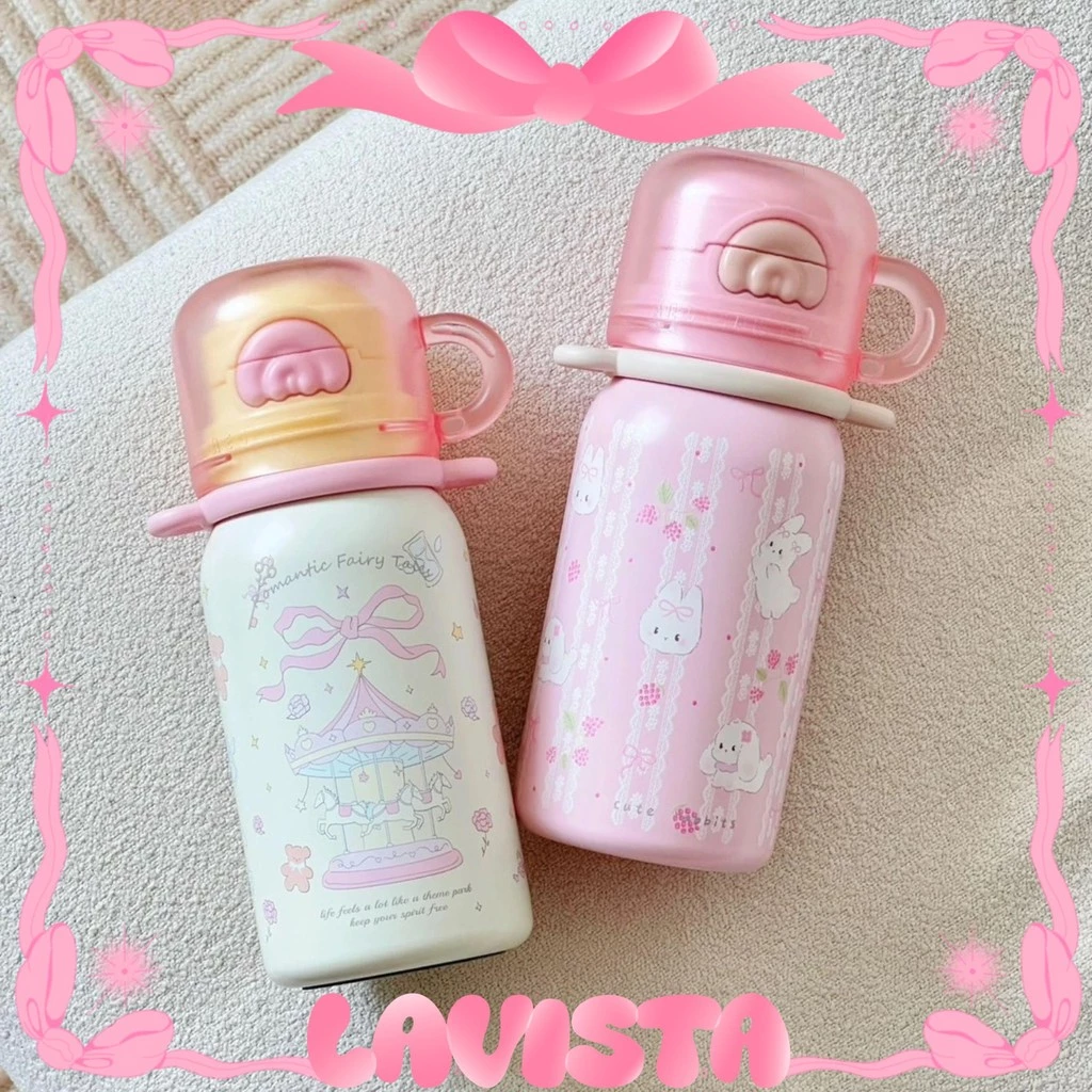 [ส่งจากไทย] กระติกน้ำเก็บความเย็นพร้อมสายสะพาย สแตนเลส316 500ML. thumbnail 3