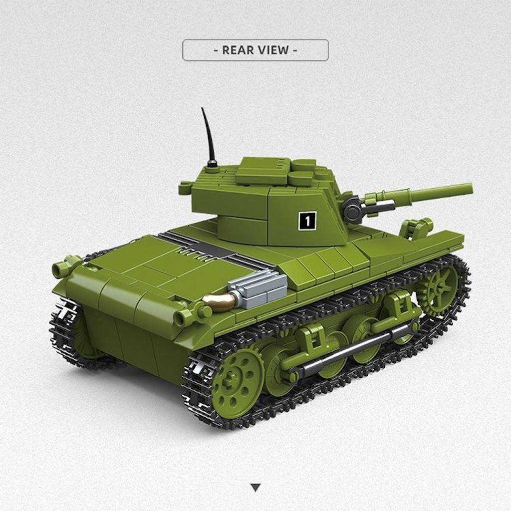 Mybeautyhouse 393PCS MOC M22 Locust Light Tank Model Construction ของเล่น Building Block อิฐของขวัญเ