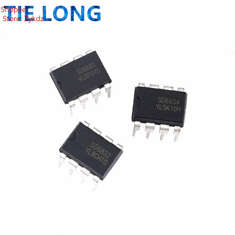 10pcs SD6834 DIP-8 SD6834 DIP SD6835 SD6832 SD6830 LCD power control ชิป IC