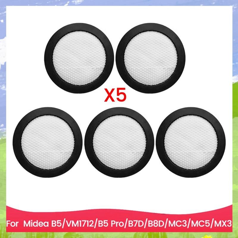 5PCS ตัวกรองสูญญากาศอุปกรณ์เสริม Fit สําหรับ B5 VM1712 B5 Pro B7D B8D MC3 MC5 MX3 Mite Remover อุปกร