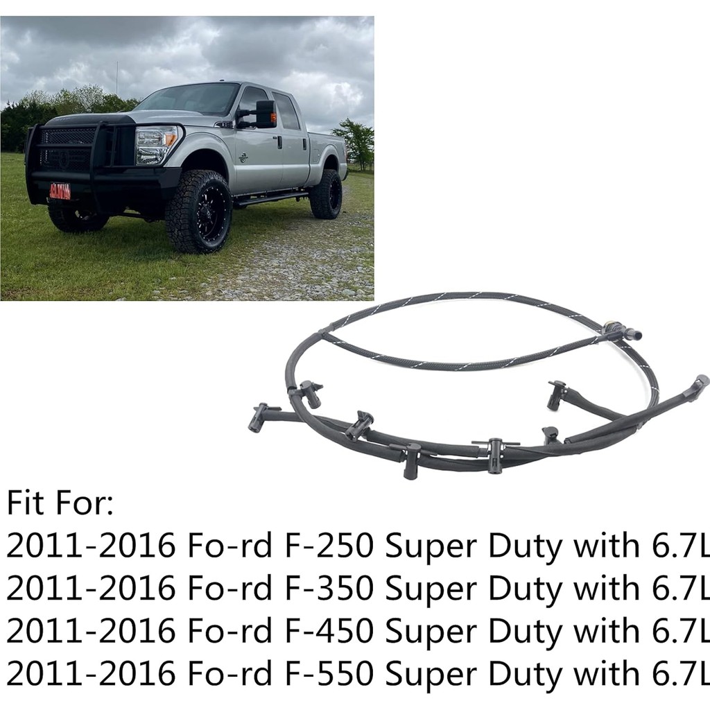 หัวฉีดน้ํามันเชื้อเพลิงกลับท่อสาย BC3Z9A564B สําหรับ Ford F250 F350 F450 F550 Super Duty 6.7L BC3Z-9