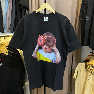 KAOS A DE EL EV DONUTS BABY FACE T-SHIRT BAJU PRIA WANITA LENGAN PENDEK DISTRO BRANDED KATUN TEBAL