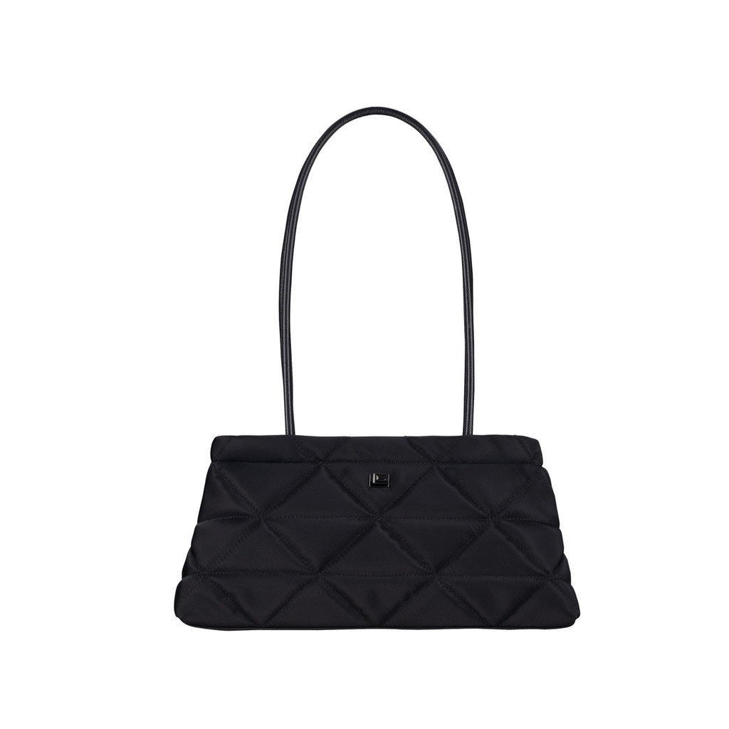 Guy Laroche กระเป๋าสะพายข้าง ทรง SADDLEรุ่น AGH0703 - สีดำ