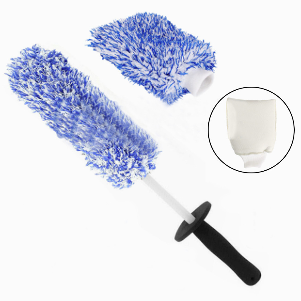 ไมโครไฟเบอร์ ถุงมือล้างรถ ล้อแม็กซ์ ทำความสะอาด อเนกประสงค์ ไม้ล้างรถ ผ้าแปรง ถุงมือ - รูปที่ 5