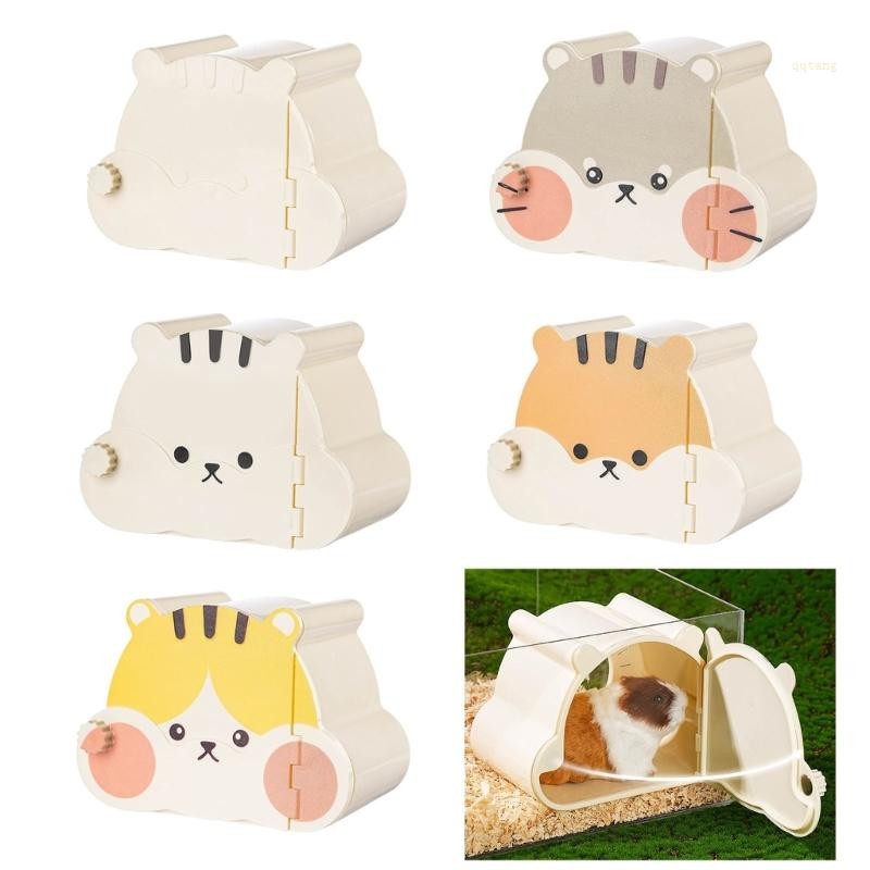 QQ * กรงสัตว์เลี้ยงเตียงแม่เหล็ก Shelter House สําหรับหนูแฮมสเตอร์กรง Hideouts บ้าน Sleep House สัตว์ขนาดเล็กหนูแฮมสเตอร์ House Decors