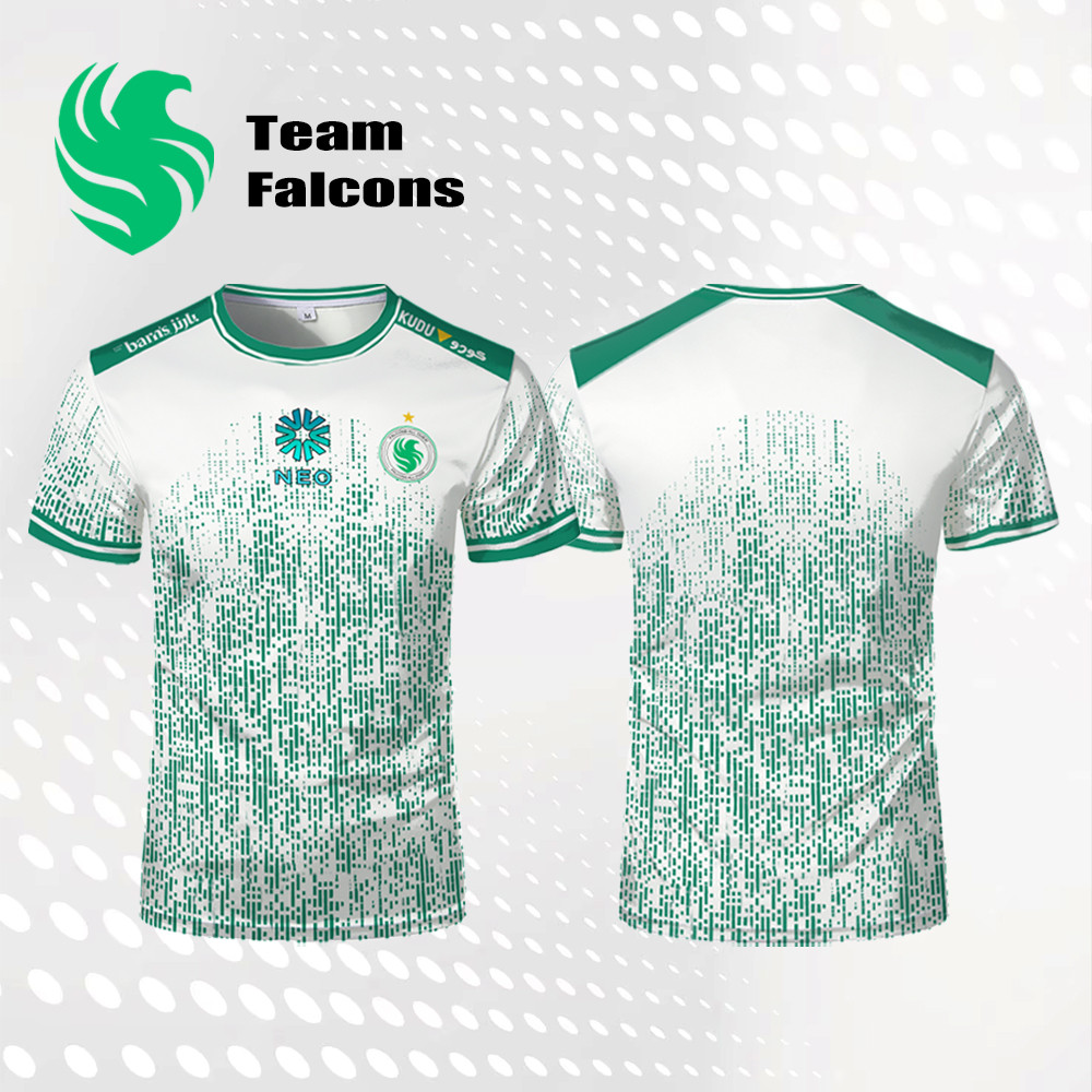 เสื้อยืดทีม Falcons Esports 2025 ตัวแทน NIKO และ M0NESY เหมาะสำหรับผู้ชาย