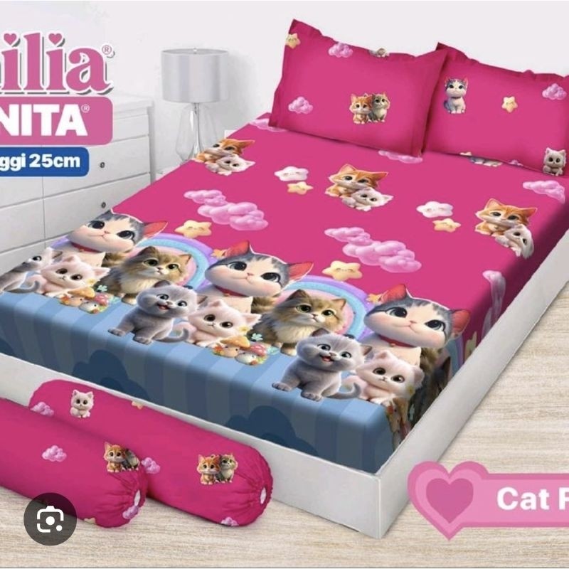 SHOB.SHOP ผ้าปูที่นอน Emilia Bonita 25ซม. ขนาด 180x200 (คิง)