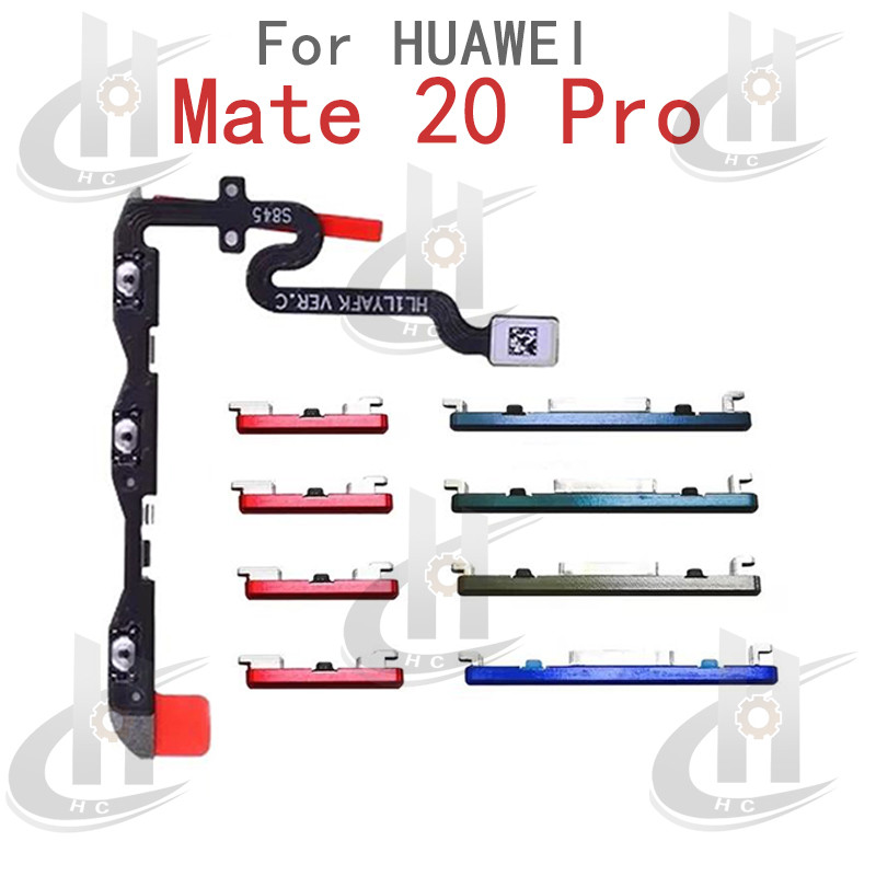สําหรับ Huawei Mate 20 Pro ปุ่มสายไฟ Flex Cable Keys ปุ่มปิดระดับเสียงขึ้นและลงปุ่มด้านข้างอะไหล่ทดแทน