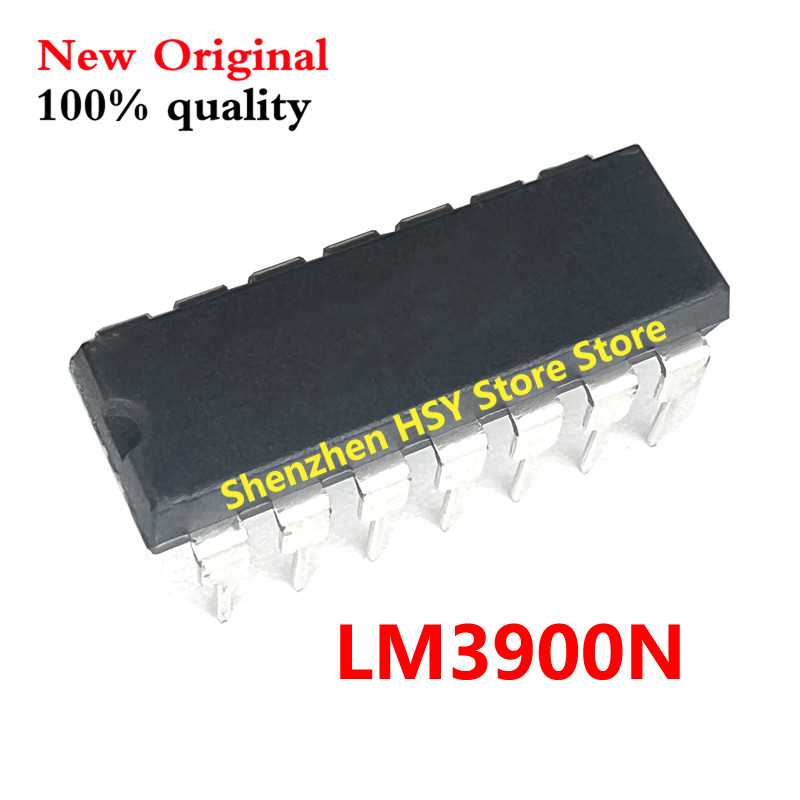 (5-10ชิ้น)100% ใหม่ LM3900N LM3900 DIP-14