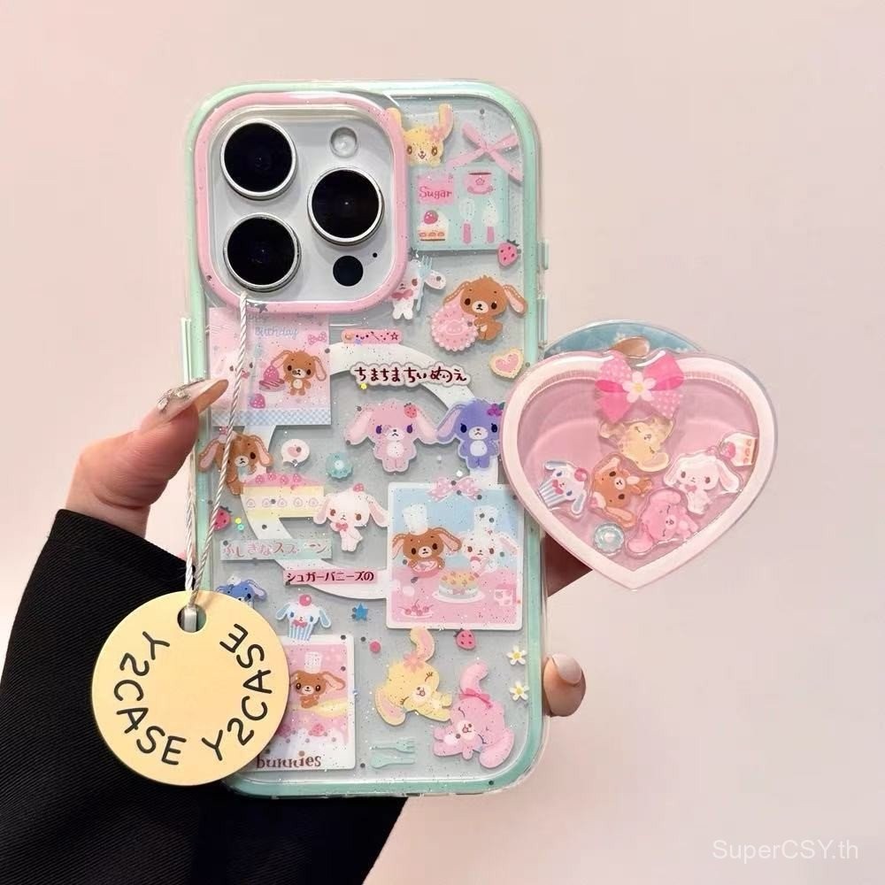 เคสโทรศัพท์ เหมาะสําหรับ iPhone 7 8 X XS XR XSMAX 11 12 13 14 15 16 17 Pro max Plus เต็มหน้าจอสีชมพู