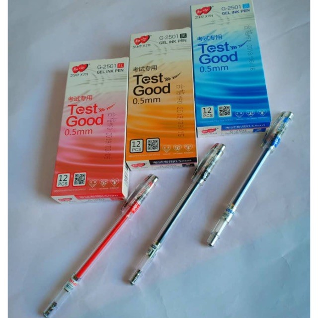 Stok Sedia Pen Tulis Test Good /Zhi Xin Test Good Pen 0.5