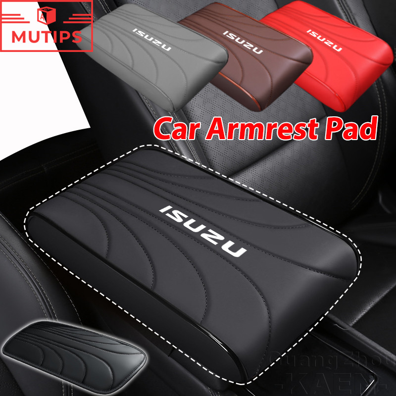 ISUZU ที่เท้าแขนรถกล่อง Pad เสื่อเพิ่มความสูง หนัง ที่เท้าแขนในรถ Cushion Memory Foam เบาะสําหรับ Dmax Panther Elf Traga Mux Trooper MU7 TFR Crosswind Panther Sportivo