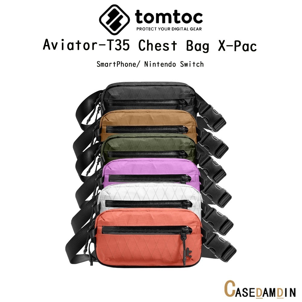 TOMTOC Aviator-T35 Chest Bag X-Pac กระเป๋าคาดอกเกรดพรีเมี่ยมจากอเมริกา สำหรับ SmartPhone/ Nintendo S