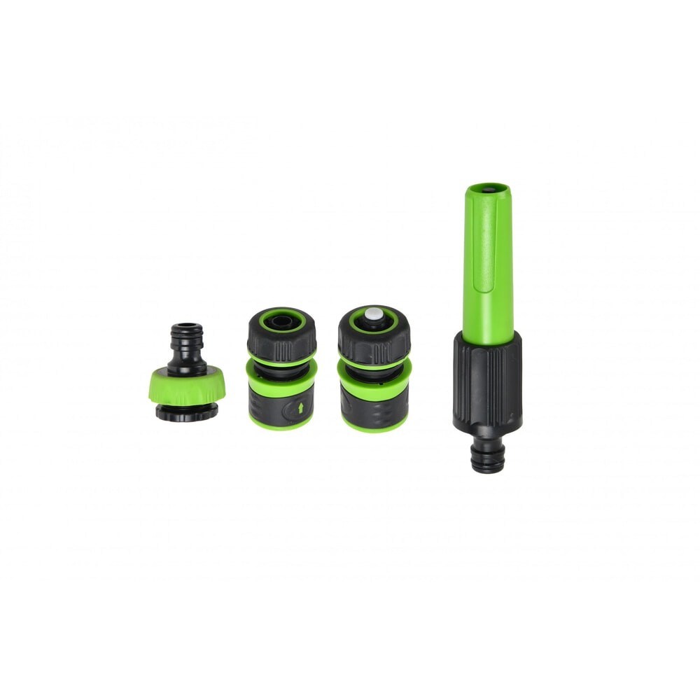 GlobalHouse Tree O ชุดหัวฉีดพลาสติกแบบบิดปรับ2รูปแบบ สำหรับก๊อกสนาม1/2“-3/4” รุ่นGLB-8220-0 สีเขียวดำ