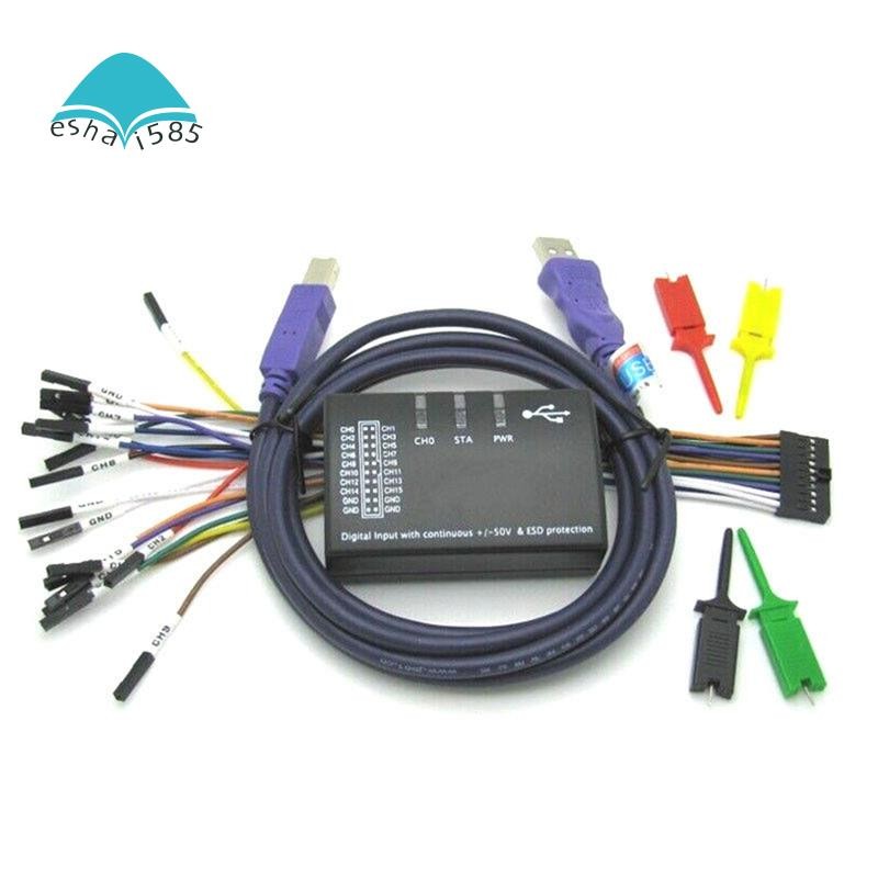 Eshai58516Ch 100MHz USB Logic Analyzer สําหรับ ARM FPGA 100MHz USB Logic Analyzer
