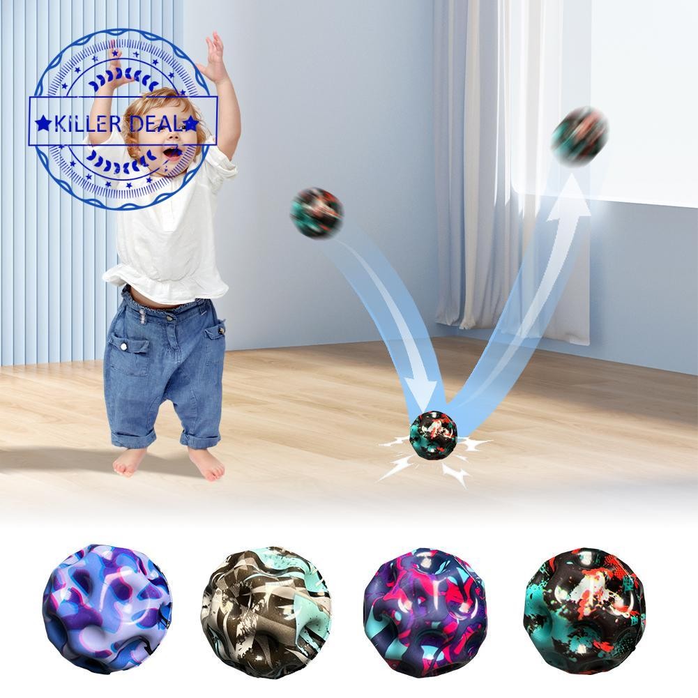Lunar Bounce Ball Pu Foam Elastic Ball ของเล่นกลางแจ้ง Hole Ball สูง Bounce ของเล่น Ball เด็ก I7l7