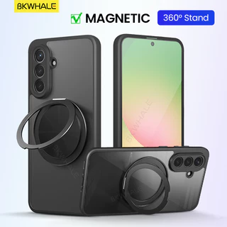 SAMSUNG BKWHALE 360° หมุนแม่เหล็กยึดเคสโทรศัพท์สําหรับSamsung Galaxy A57 A37 A17 A07 A56 A36 A26 A16 A06 A55 A54 A35 A34 A25 A24 A15 A14 M55 M06 M16 M36 F56 F16 F16 กรณี