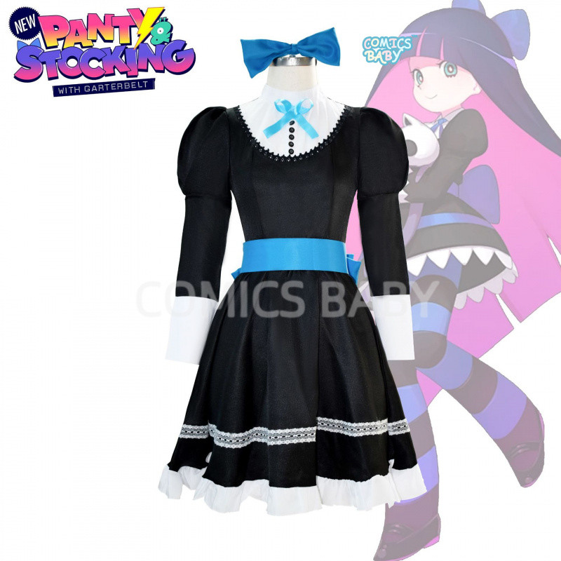 Panty & Stocking with Garterbelt Stocking·Anarchy Cosplay Costume เกม อะนิเมะ คอสเพลย์ Anime  Hallow