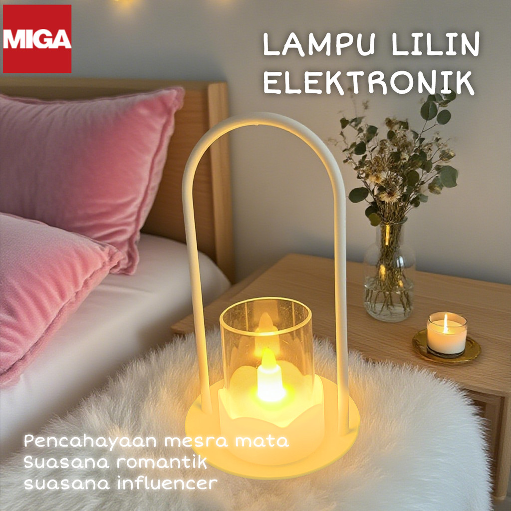 เทียนแต่งงาน LED แบบตะกร้าดอกไม้ เทียนอิเล็กทรอนิกส์ อุปกรณ์ประกอบฉากถ่ายภาพ ปลอดภัย เทียนจำลอง แบตฯนาน