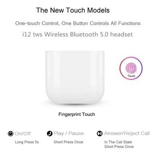 TWS หูฟังi13 หูฟัง TWS รุ่น ใหม่ พร้อมกล่องชาร์จ หูฟังบลูทูธไร้สาย Bluetooth V5.0 หูฟังไร้สาย ใช้ได้ทุกรุ่น