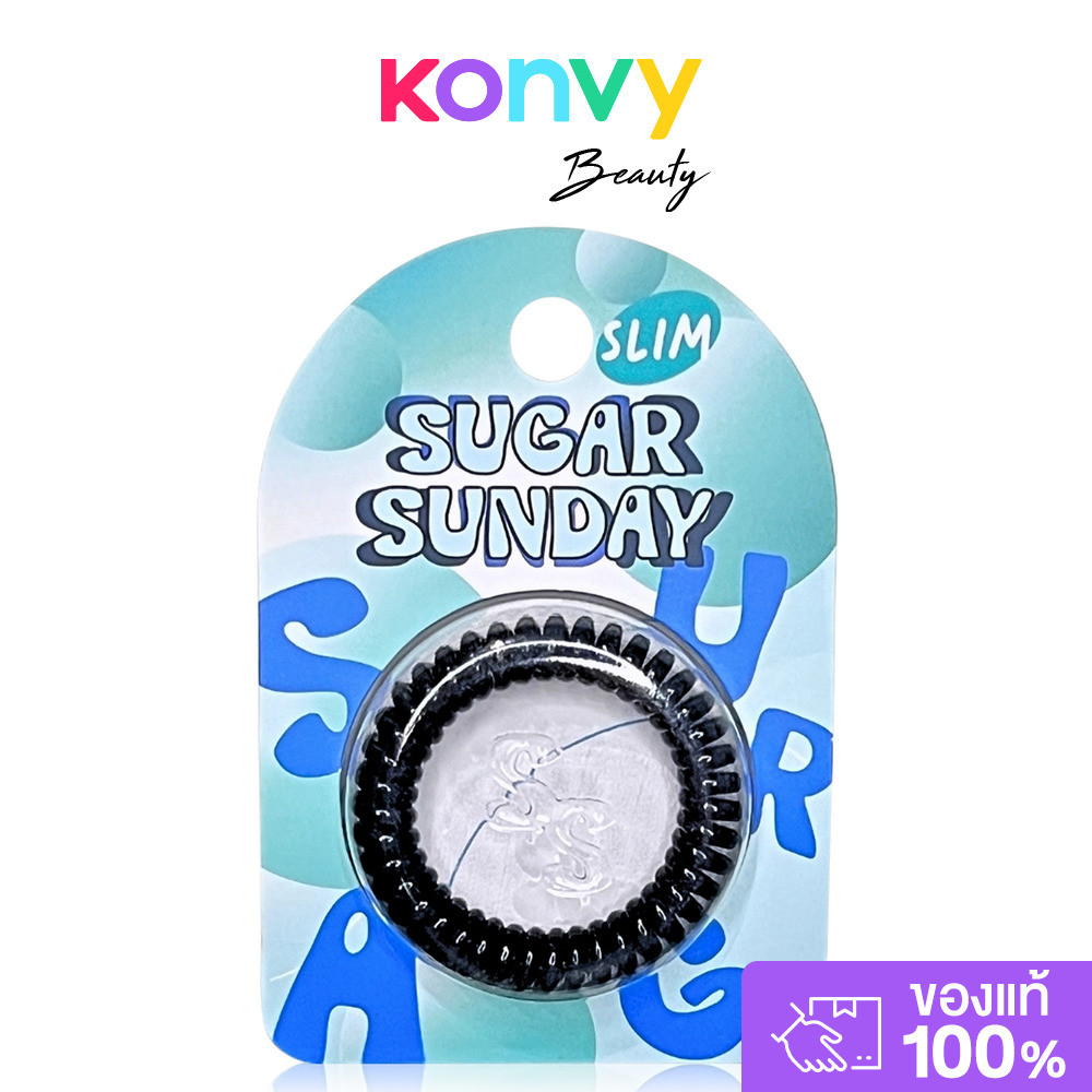 Sugar Sunday Traceless Hair Ties - Slim 1pc ยางรัดผม รุ่นสลิม เหมาะสำหรับผมปกติ-หนา.
