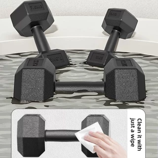ดัมเบลล์หกเหลี่ยม 10KG set(5KG*2) บ้านออกกำลังกายน้ำหนักการฝึกอบรมดัมเบลล์ (ราคา 2 ชิ้น)