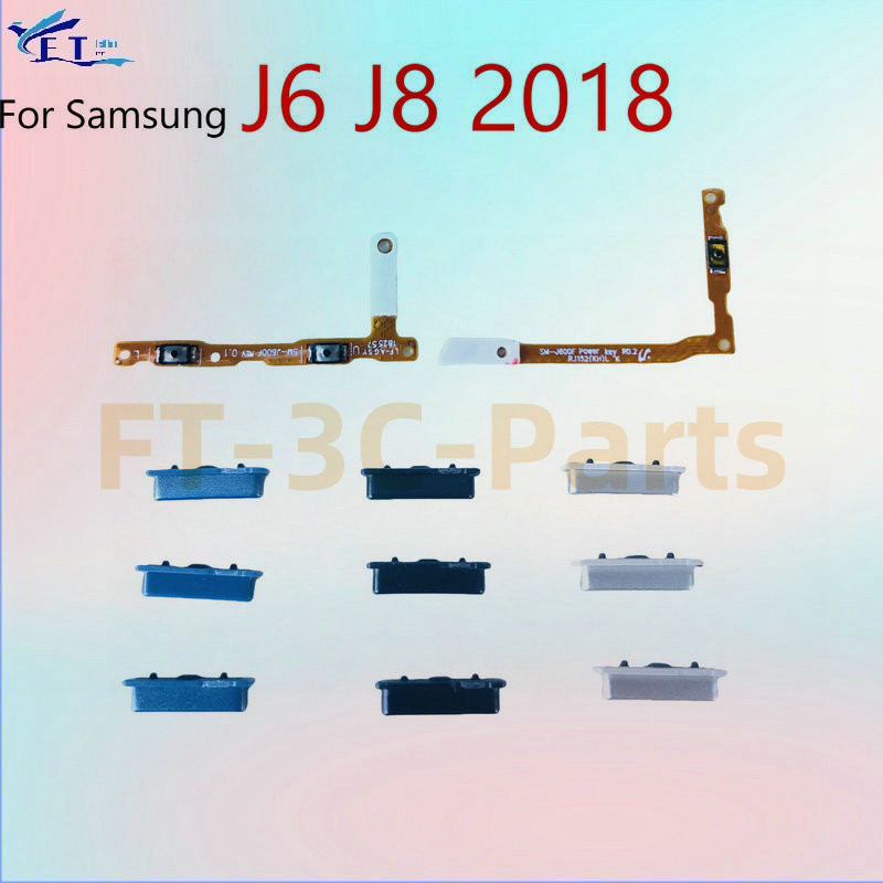 สําหรับ Samsung Galaxy J6 / J8 2018 J600 J810 เปิดสวิตช์ปรับระดับเสียงปุ่ม flex Cable อะไหล่
