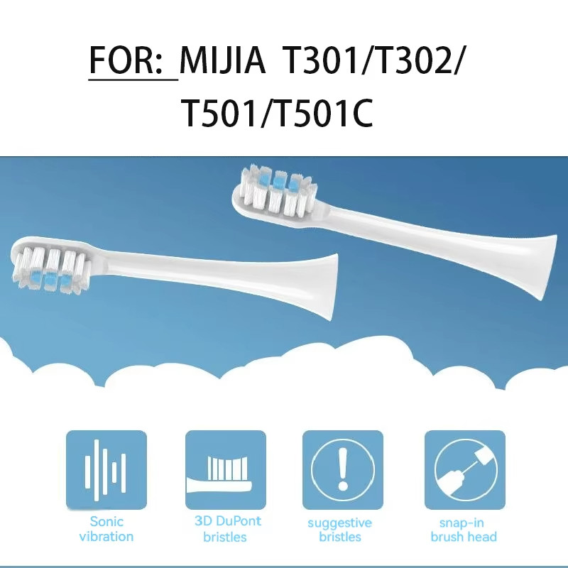 16pcs เปลี่ยนหัวแปรงสําหรับ Xiaomi Mijia T301 T302 T501 /501CSonic หัวแปรงสีฟันไฟฟ้า DuPont Soft Bristle หัวฉีดสูญญากาศบรรจุภัณฑ์ ราคา ถูกที่สุด ดีลบีเคเค แกลเลอรีภาพที่ 8