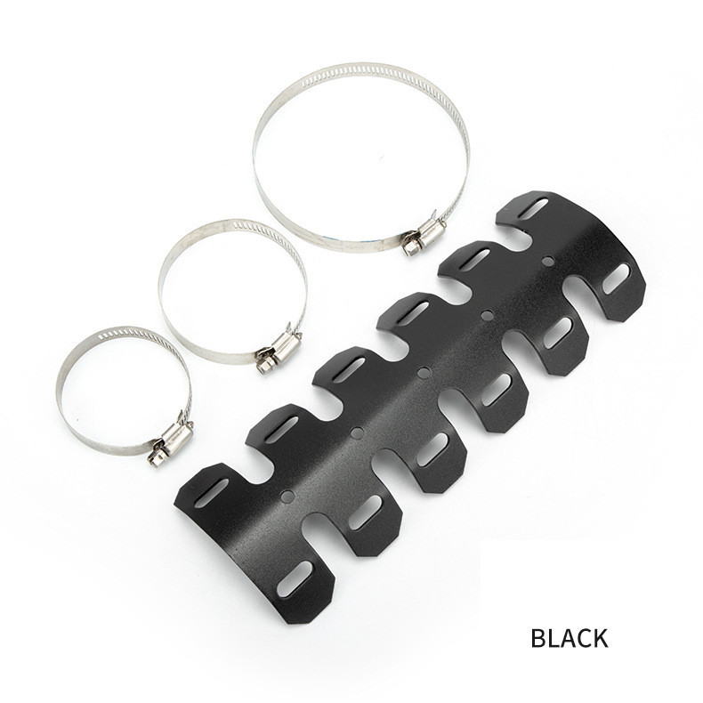 การ์ดคอท่อ อลูมิเนียม ไอเสีย การ์ดท่อ ท่อไอเสีย การ์ดกันร้อนท่อ - รูปที่ 3