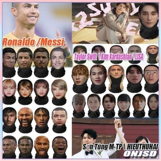 3D ตลก Face Mask Balaclava Ronaldo Messi Mr Bean Jason Statham Creative คอสเพลย์ Full Facial Face Masks ผู้ชายผู้หญิง