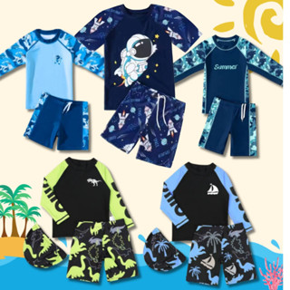 ชุดว่ายน้ำแขนยาวสำหรับเด็ก, แห้งเร็วกันแดด, ชุดว่ายน้ำที่เหม…